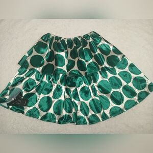 Green Polka Dot Skirt